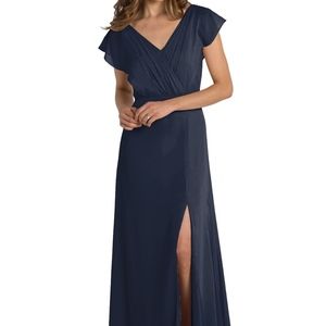 Monique Lhuillier Bridesmaid Dress Gwen in Navy 10